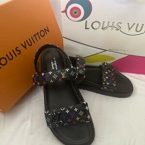 Louis Vuitton Murakami’s New Collection - LV x TM Sunset Flat Comfort Mule